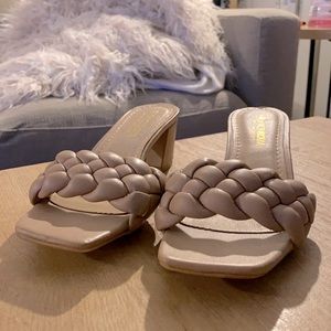 fashion nova braided strap sandals